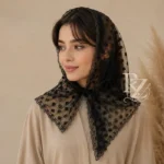مینی اسکارف زنانه و دخترانه مجلسی | شال سبک تابستانی طرح قلب و پروانه | خرید تک و عمده