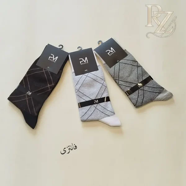 خرید جوراب مردانه ساقدار دوفس پنبه هندی P.M