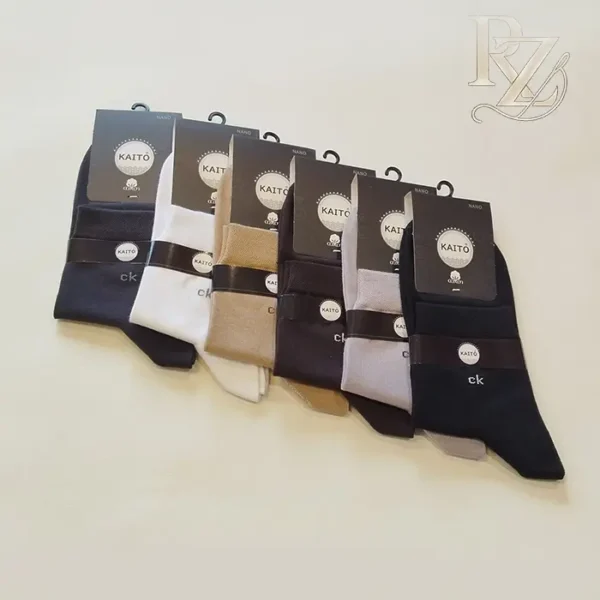 خرید جوراب نیم ساق نخ پنبه نانو کایتو