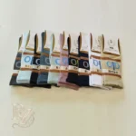 خرید جوراب ساقدار کش انگلیسی طرح ALO | راحت، شیک و بادوام برای استفاده روزانه