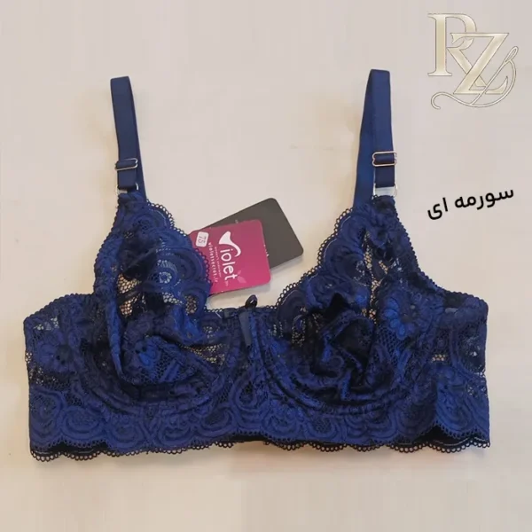 خرید سوتین زیر فنر دانتل برند ویولت با کش پهن برای حمایت کامل