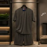 خرید ست مردانه نیم‌آستین و شلوارک مدل تامی با طراحی مدرن و کژوال برند تیوان