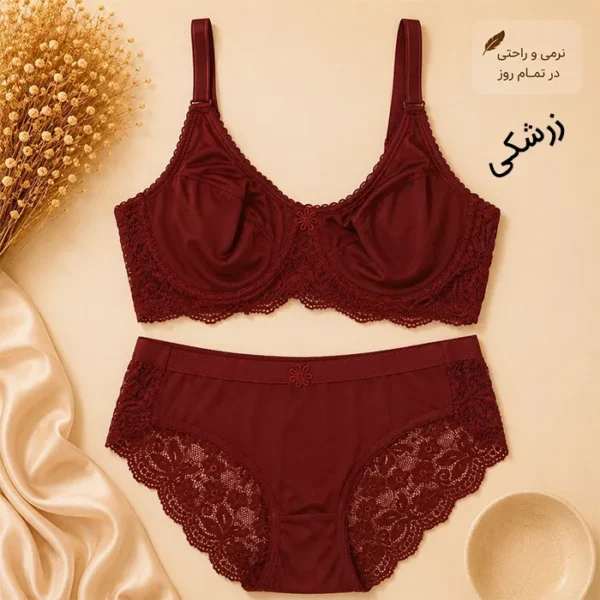 ست شورت و سوتین راحتی برند پانیذ مدل زیرفنر - Image 5