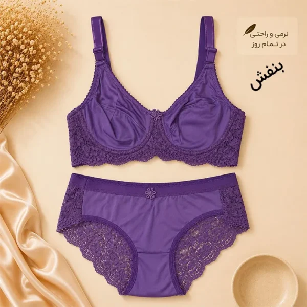 ست شورت و سوتین راحتی برند پانیذ مدل زیرفنر - Image 6